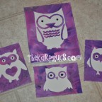 canvas stencil owl art