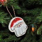 liam hand print santa ornament
