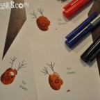 reindeer thumbprint gift tags